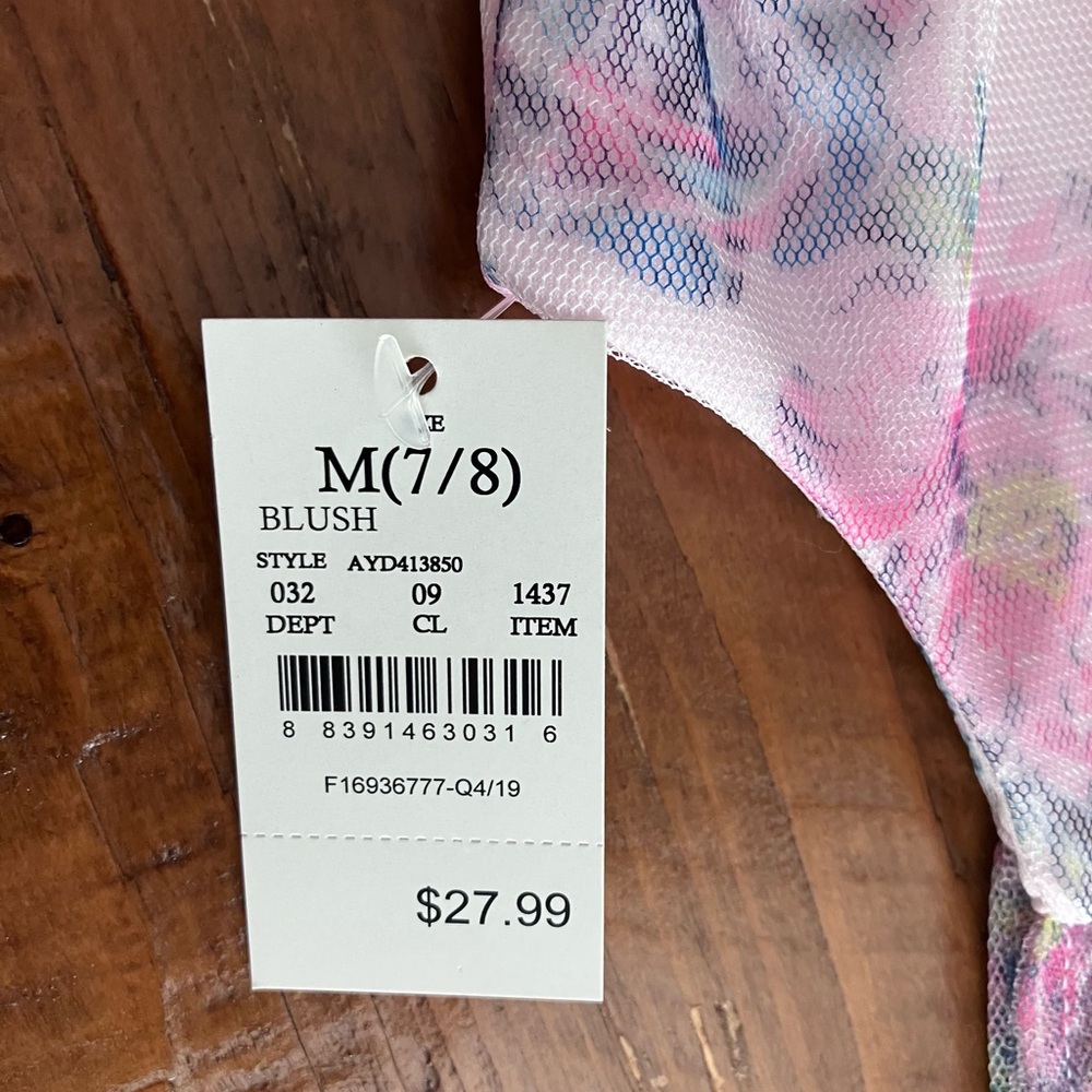 Girls pink spring floral dress girls size 7/8 - Picture 6 of 13